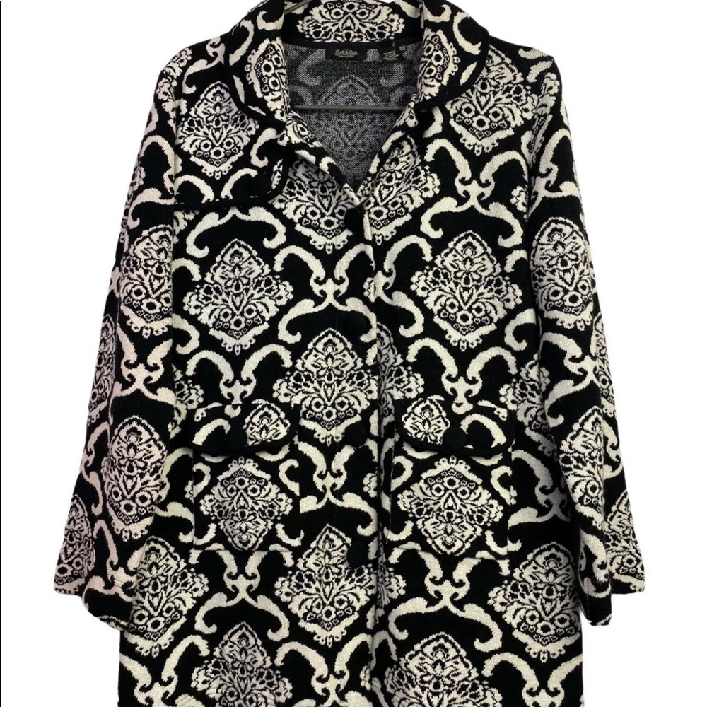 Peck & Peck collection button front sweater XL